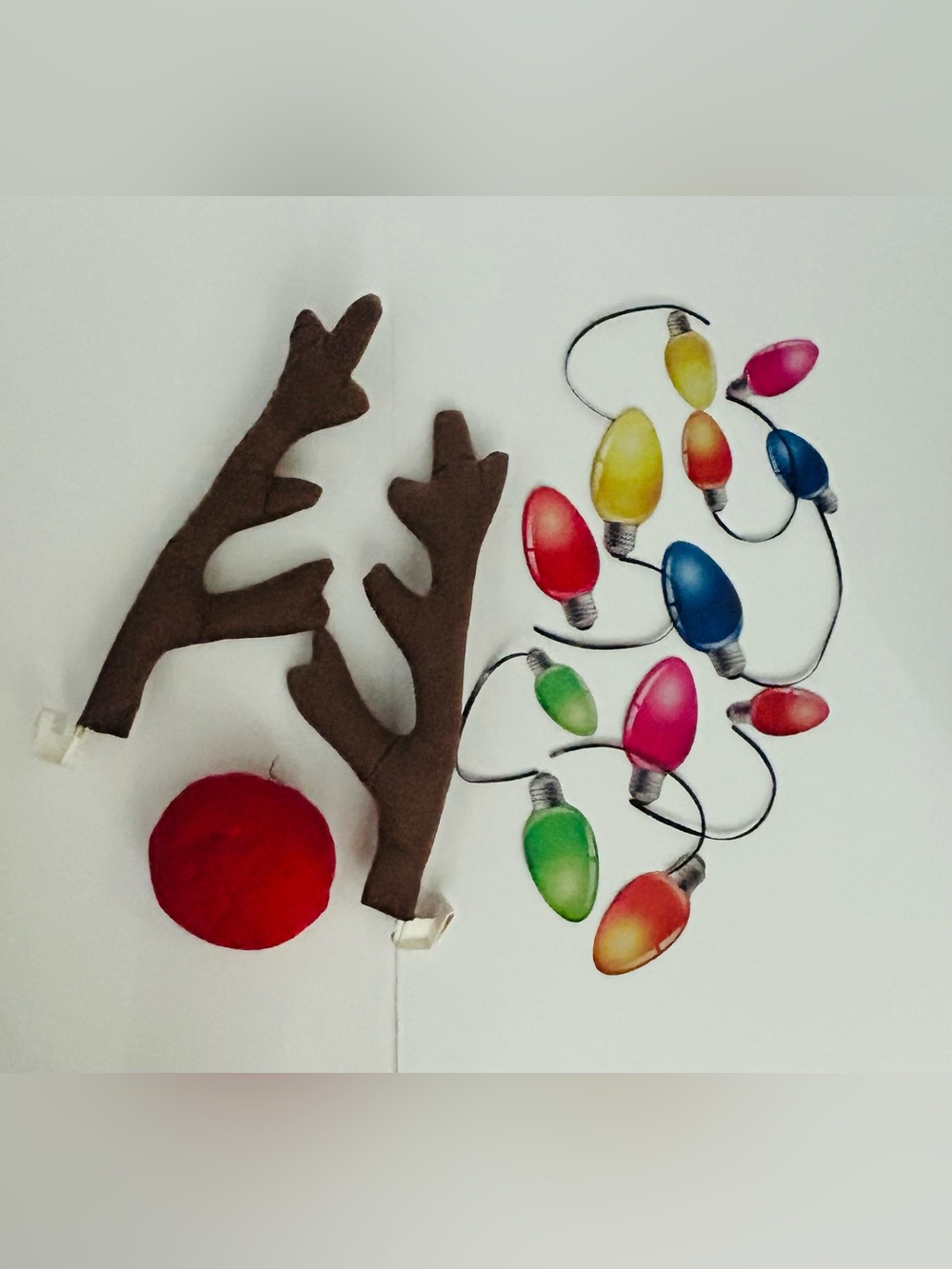 Reindeer & Christmas Lights Car Decor Costume